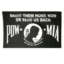 3x5 POW MIA POWMIA Bring Them Home Now or Send Us Back Flag 3&#39;x5&#39; House Banner V - £10.13 GBP