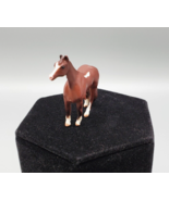 Vintage Breyer Horse Mini Brown White 1 3/4&quot; Pony Mini Collectible Plast... - £5.66 GBP