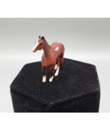 Vintage Breyer Horse Mini Brown White 1 3/4&quot; Pony Mini Collectible Plast... - $7.20