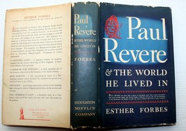 Esther Forbes 1942 Hcdj 1st Paul Revere &amp; The World He Lived In Pulitzer Revolt - £20.00 GBP