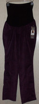 Nwt Womens Oh Baby By Motherhood Purple Corduroy Pants Size L (12-14) - £20.14 GBP