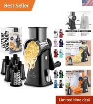 Effortless 5 Blade Cheese Grater - Zuhay Manual Shredder with Reinforced... - $840.68 MXN