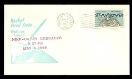 FDC Postal History NASA Rocket Fired Wallops Island VA Nike Cajun May 3 1966 - £6.76 GBP