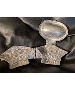Vintage 3 Part Basket 598 Pewter Ice Cream Mold E and Co NY Eppelsheimer - $31.67