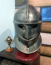 Medieval Face Helmet Handmade Metal Armor Helmet Movable Visor Helmet-
s... - £73.10 GBP