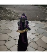 Casting Spell Witch Animated LED ANIMATRONIC Halloween Prop Motion Activ... - $3,623.74 MXN