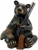 Ebros Animal World Black Bear Hunter Waterfowl Hunting Figurine 5&quot;H Home... - £16.58 GBP