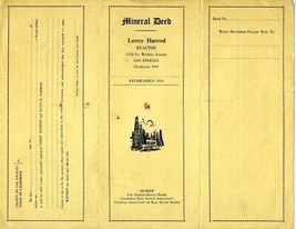 Mineral Deed Township 4 North Range 17 W Los Angeles County California S... - £39.02 GBP