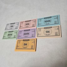 U-build Monopoly Set of Replacement Paper Money Game Part - £6.70 GBP