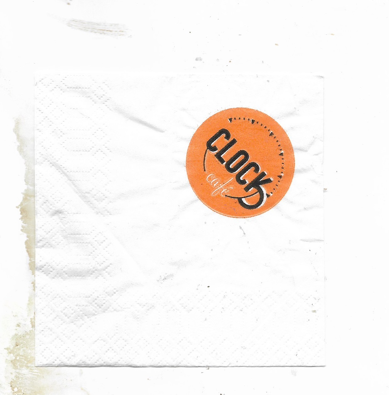 Cyprus clock cafe one napkin for collectors - $1.60