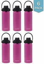 6-Pack (Pink) - Aquatix 21 Ounce Pure Stainless Steel Double Wall Insulated Spor - £47.46 GBP