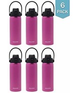 6-Pack (Pink) - Aquatix 21 Ounce Pure Stainless Steel Double Wall Insula... - $1,108.13 MXN