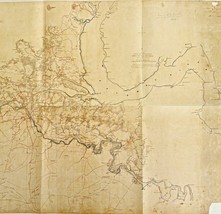Map Potomac Army Civil War Reproduction 2004 23.5 x 18.5&quot; Military Histo... - $42.01 CAD