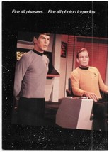 Classic Star Trek Mr. Spock and Captain Kirk Greeting Card 1985 #5507 NE... - $6.89