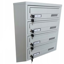 Enigma 4 Wall Mounted Indoor Mailboxes for Multi Occupancy Apartments/Businesses - £215.81 GBP