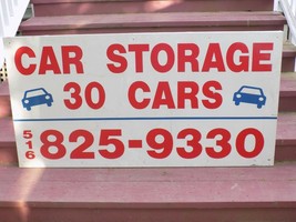 Car Storage Metal Sign - $1,845.35 MXN