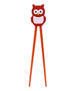 Red Whimsical Owl Reusable Training Chopsticks Set With Silicone Helper ... - $12.32 CAD