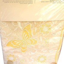Papillon By Caprice Butterfly Floral Vinyl Tablecloth 60x90 New Vintage - $24.74