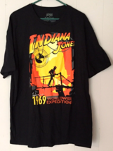 Indiana Jones t-shirt size 2 XL men black 100% cotton short sleeve New w... - $6.68