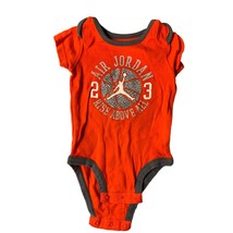 Air Jordan Boys infant Baby Size 6 9 months 1 piece bodysuit Orange rise... - $8.90