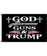 God Guns &amp; Trump 2024 Flag 3x5 FT Make America Great Again MAGA - €15,44 EUR