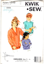 Kwik Sew Sewing Pattern #1549 Sizes 8-10-12-14 Girls&#39; Sweaters Martensso... - $6.50