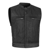 Breathable Moto Mesh Club Motorcycle Vest Relentless Air GoLeather GO250 - $136.26 CAD