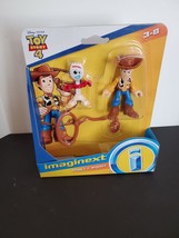 Imaginext Toy Story 4 FORKY &amp; WOODY NIB Lasso Retired Disney Mini Figures - £9.71 GBP