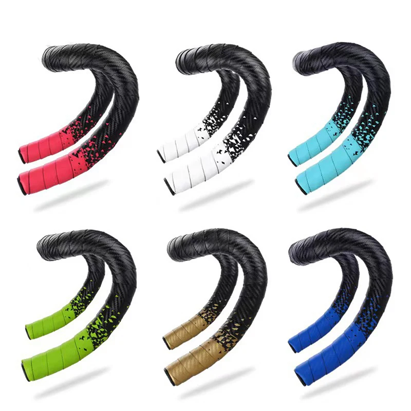 Road Bicycle Handlebar Tape Colorful Gradient Color Bike Tapes EVA/PU Soft - £12.70 GBP