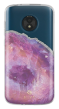 Incipio Motorola M4DE Moto E5 Play/Cruise Hive Gel Case Mineral Purple Clear NEW - £11.51 GBP