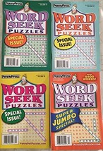 Lot of 4 Penny Press Special Issue Word Seek Search Circle Puzzles Books 2017 20 - £11.72 GBP