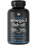 Sports Research Triple Strength Omega 3 Fish Oil - Burpless Fish Oil... - £34.24 GBP