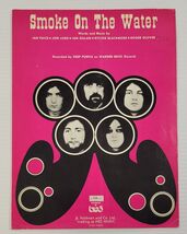 *L4) Smoke on the Water - Deep Purple - Vintage Sheet Music - $9.89