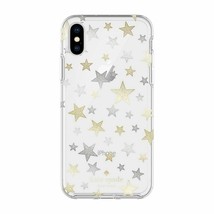 Kate Spade New York Hard Case for Apple iPhone XS X Silver Gold Stars Clear - £7.48 GBP