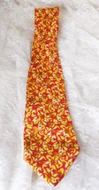 Andre&#39; Claude Canova Neck Tie - Yellow &amp; Red - Made in France - Free Shi... - £9.56 GBP