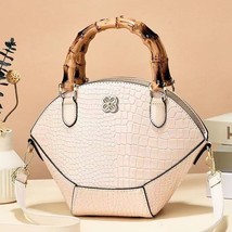  Bamboo Joint Handbags Women&#39;s  Creative Crocodile Pattern Shoulder Women&#39;s Bag  - £34.58 GBP