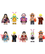 10Pcs One Piece Minifigures Boa Hancock Ace Sanji Carrot Reiju Mini Bloc... - £25.97 GBP