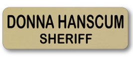 Donna Hanscum Sheriff Supernatural Magnet Name Badge &amp; Button Halloween Cosplay - £14.42 GBP