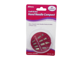 Allary Craft &amp; Sew Hand Needle Compact - New - Pink - £4.77 GBP