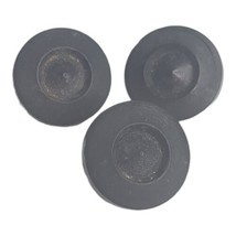 Lot 3 Buttons Vintage Black Molded Metal Shank 15 mm Diameter Shank - £3.34 GBP