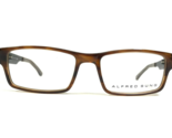 Alfred Sung Eyeglasses Frames AS4957 AMB CEN Brown Tortoise Gray Stripe ... - $55.88