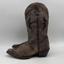 Laredo Lucretia 52133 Womens Brown Leather Pull On Western Boots Size 7.5 M - £46.97 GBP