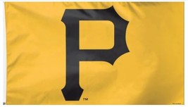 Pittsburgh Pirates Yellow P Flag 3X5Ft Banner USA Polyester - $16.00