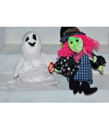 TY Halloween Beanie Babies Sheets Ghost Witch Scary with tags - £7.07 GBP