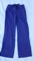 Greys Anatomy Modern Fit Pant Small Purple Plum Poccket Scrub Pants  - $13.85