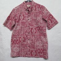 Pendleton Surf x REYN SPOONER Hawaiian Shirt Red Geometric Aloha Button Mens S - £42.46 GBP