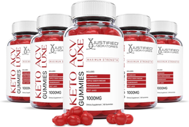 Luxe Keto ACV Gummies 1000MG with Pomegranate Juice Beet Root B12 60 Gummys (300 - £106.75 GBP