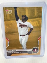 Miguel Sano 2021 Topps Now Road To Opening Day 3HR Twins Gold Bonus ODB-9 SP/144 - £7.51 GBP