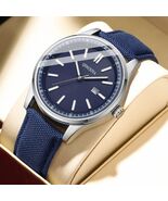 Men Watch Luxury Business Quartz Leather Strap Waterproof Luminous Calen... - $36.90