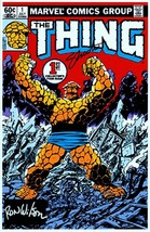 Pixilated Jim Shooter &amp; Ron Wilson SIGNED Marvel Comics Art Print ~ The Thing #1 - £28.01 GBP